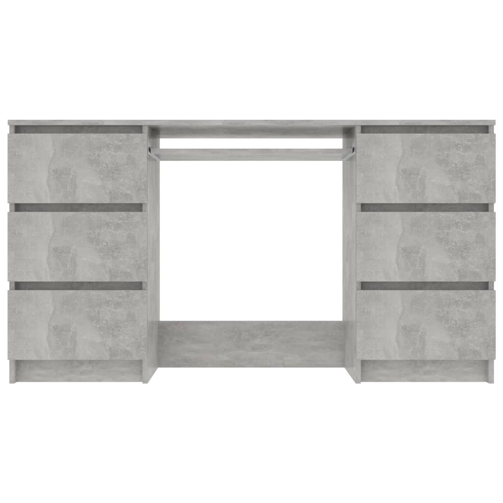 Kirjoituspöytä betoninharmaa 140x50x77 cm - Sisustajankoti.fi