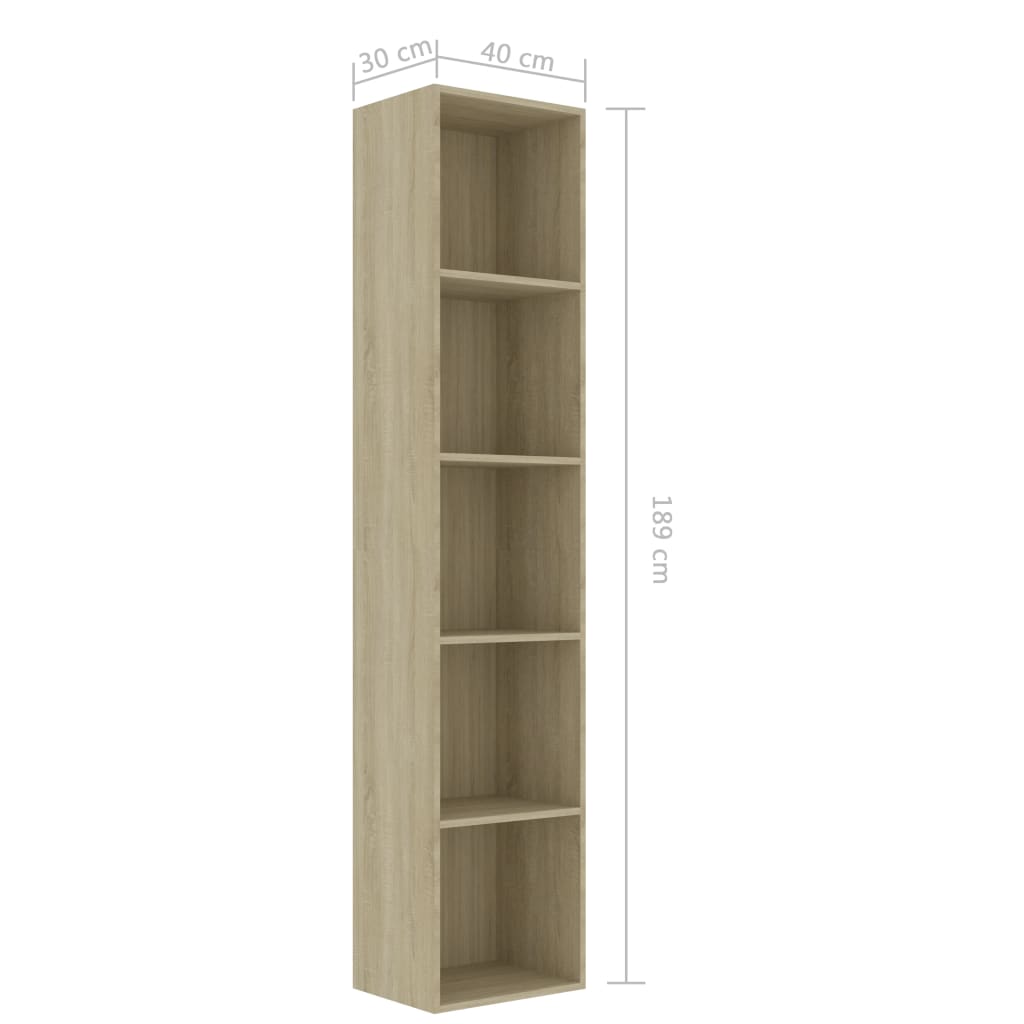Kirjahylly tammi 40x30x189 cm - Sisustajankoti.fi