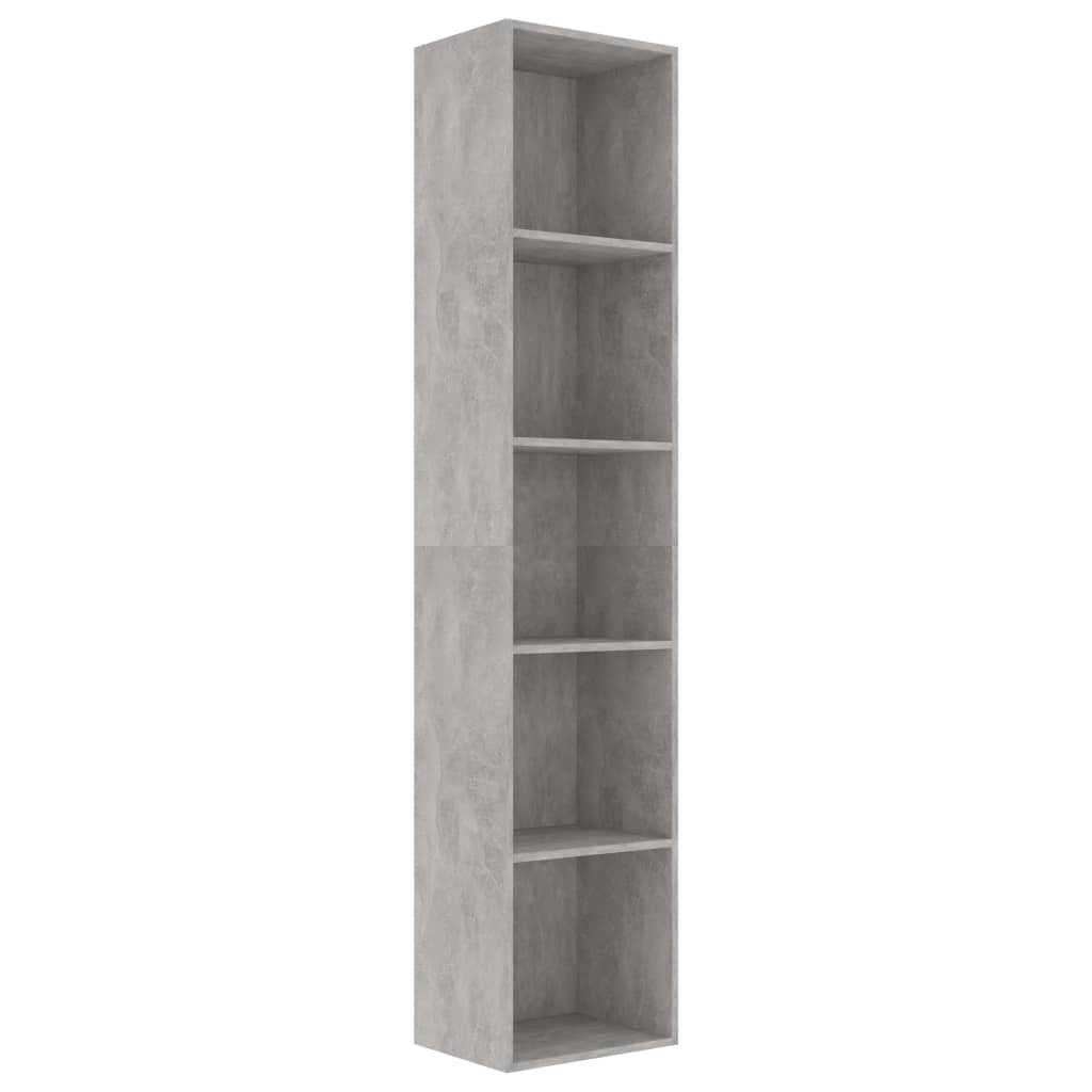 Kirjahylly betoninharmaa 40x30x189 cm - Sisustajankoti.fi