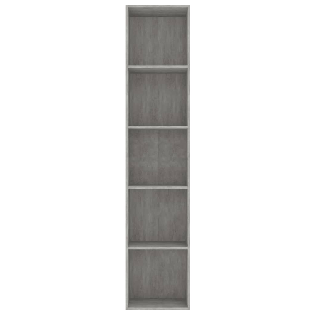 Kirjahylly betoninharmaa 40x30x189 cm - Sisustajankoti.fi
