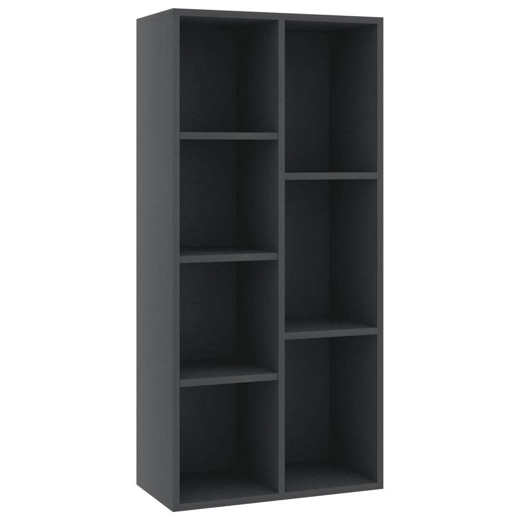 Kirjahylly harmaa 50x25x106 cm - Sisustajankoti.fi