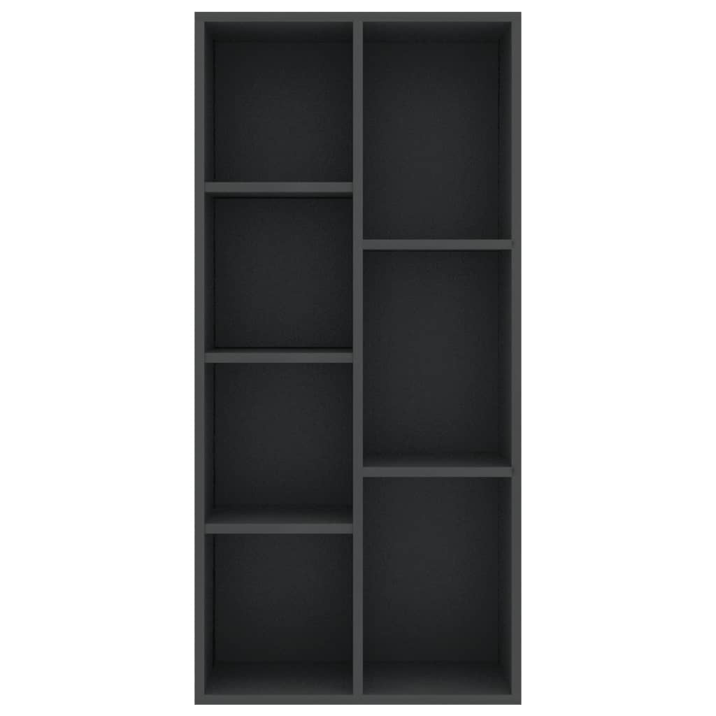 Kirjahylly harmaa 50x25x106 cm - Sisustajankoti.fi