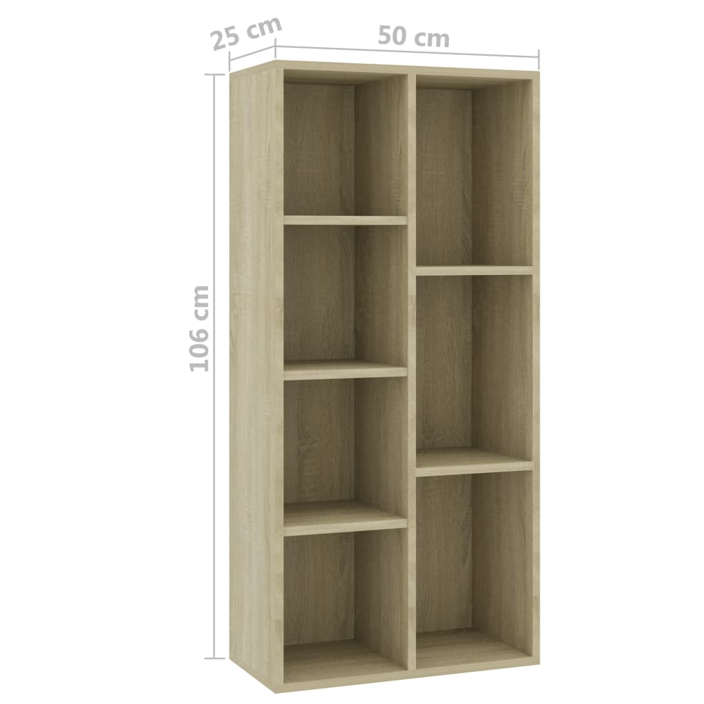 Kirjahylly Sonoma-tammi 50x25x106 cm - Sisustajankoti.fi