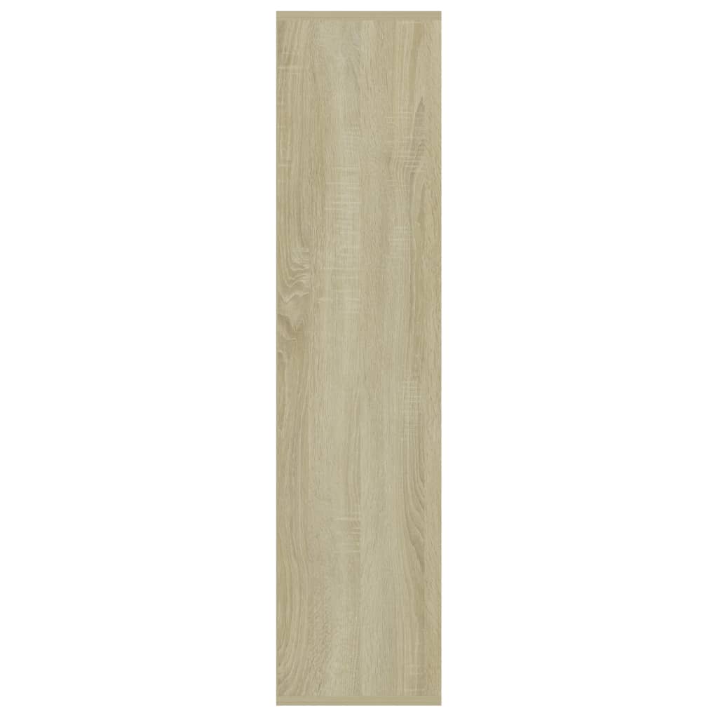 Kirjahylly valkoinen ja Sonoma-tammi 50x25x106 cm - Sisustajankoti.fi