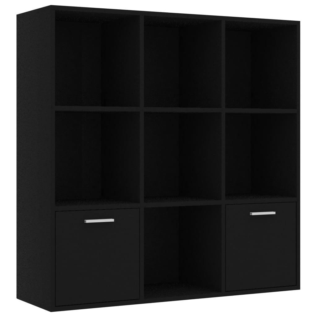 Kirjahylly musta 98x30x98 cm - Sisustajankoti.fi