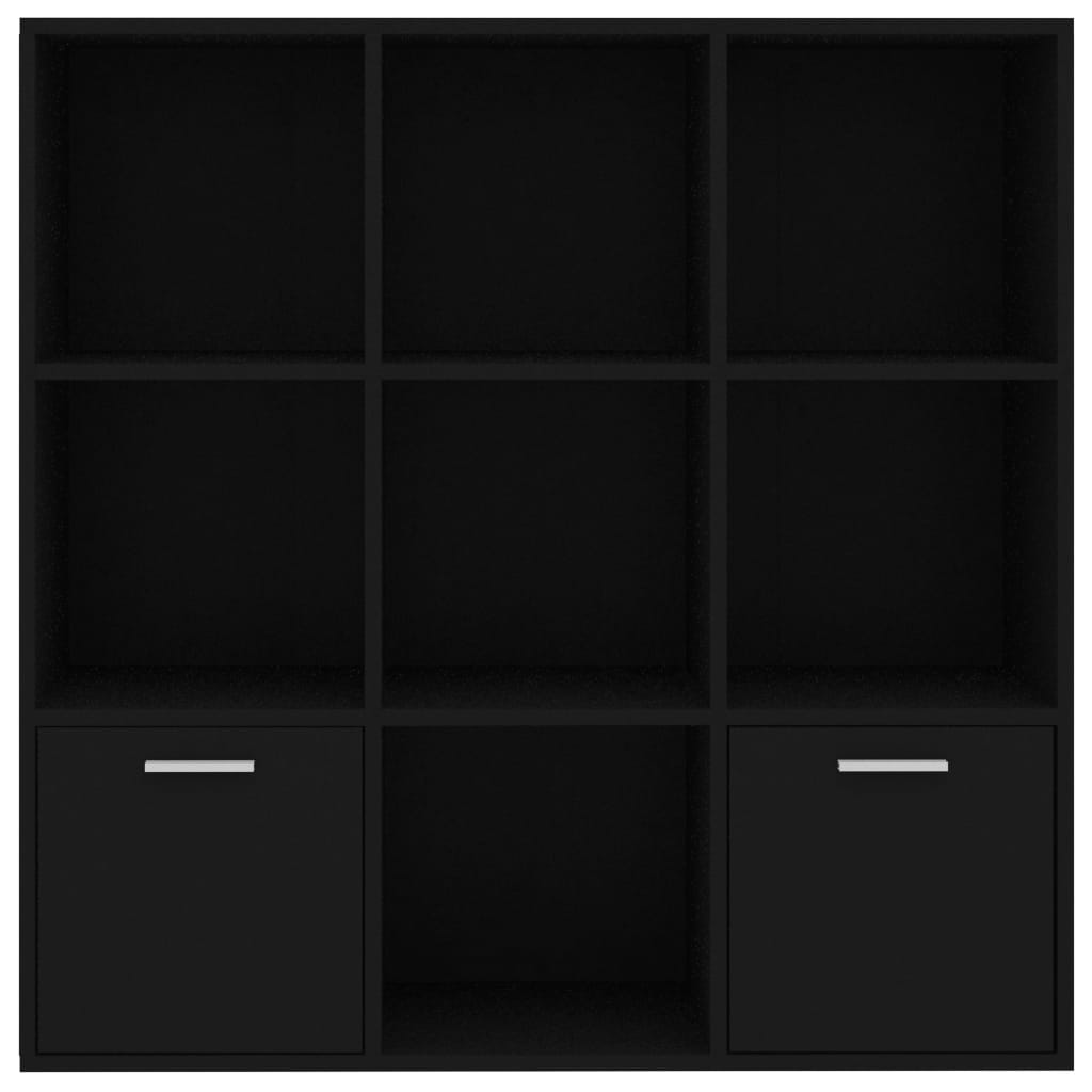 Kirjahylly musta 98x30x98 cm - Sisustajankoti.fi