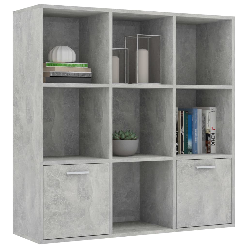 Kirjahylly betoninharmaa 98x30x98 cm - Sisustajankoti.fi