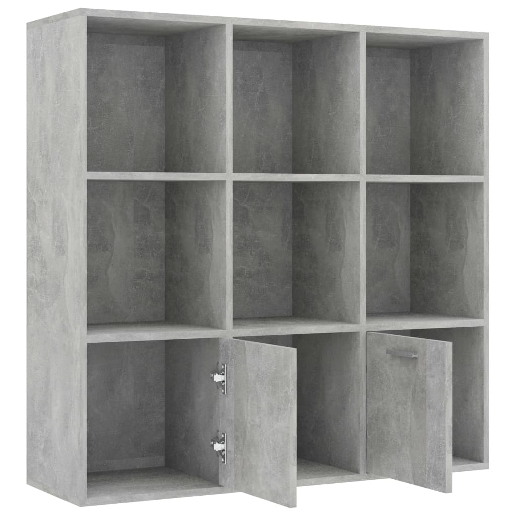 Kirjahylly betoninharmaa 98x30x98 cm - Sisustajankoti.fi