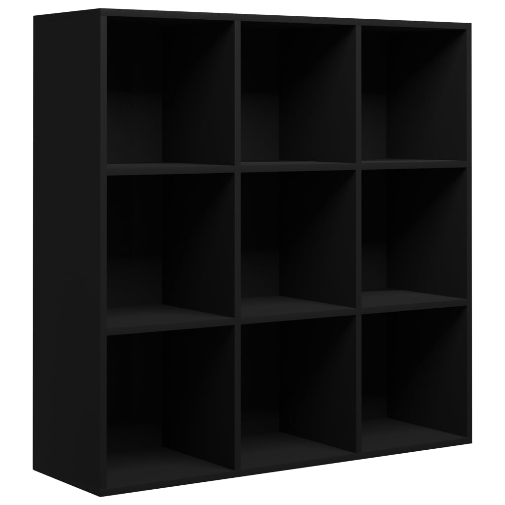 Kirjahylly musta 98x30x98 cm - Sisustajankoti.fi