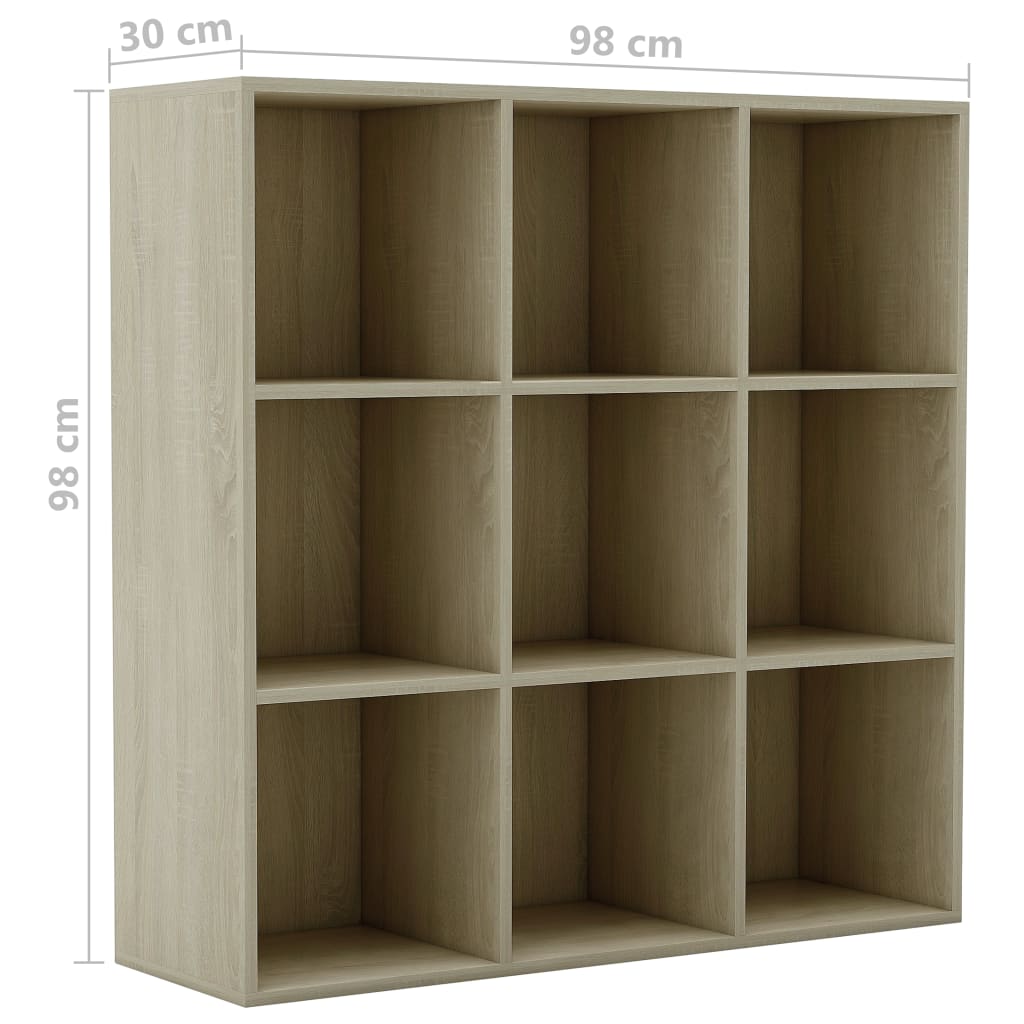 Kirjahylly Sonoma-tammi 98x30x98 cm - Sisustajankoti.fi