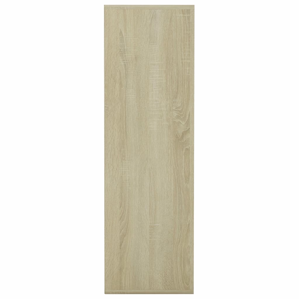 Kirjahylly valkoinen ja Sonoma-tammi 98x30x98 cm - Sisustajankoti.fi