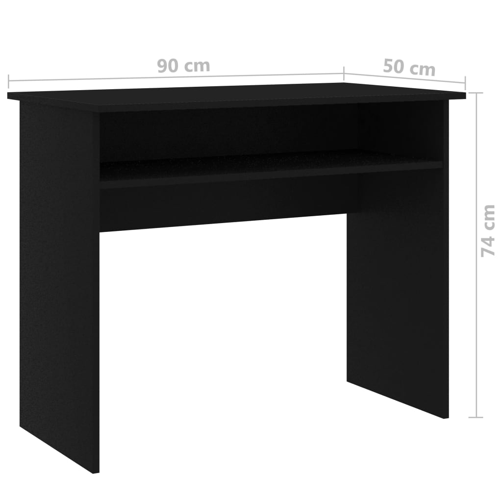 Työpöytä musta 90x50x74 cm - Sisustajankoti.fi