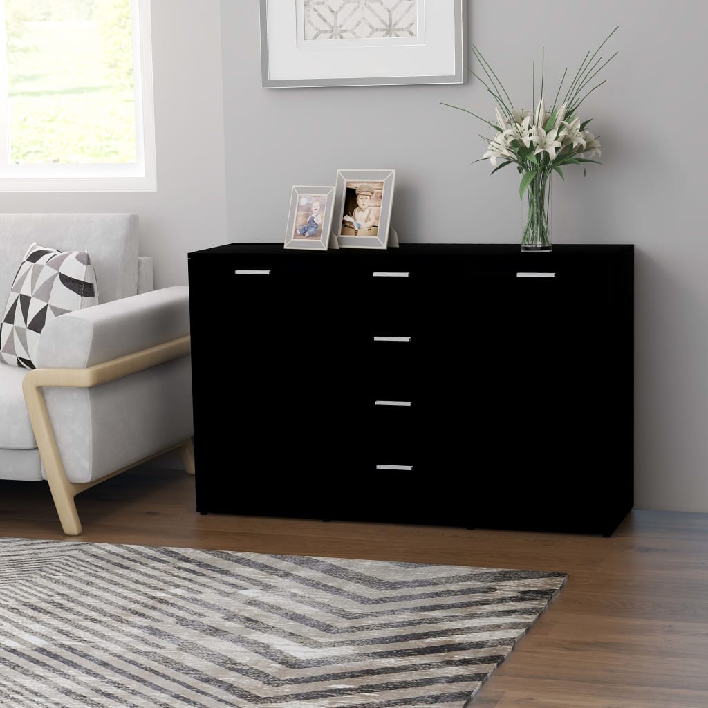 Senkki musta 120x35,5x75 cm - Sisustajankoti.fi
