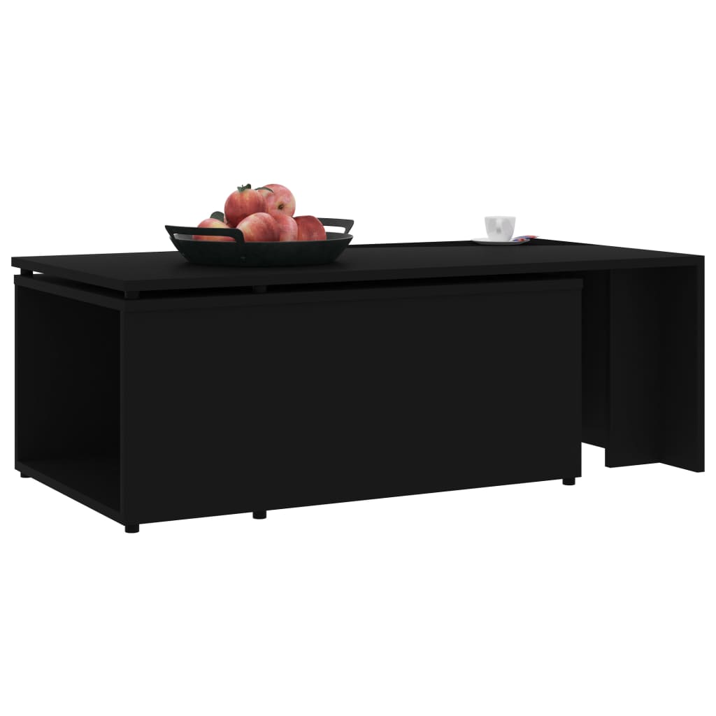 Sohvapöytä musta 150x50x35 cm - Sisustajankoti.fi