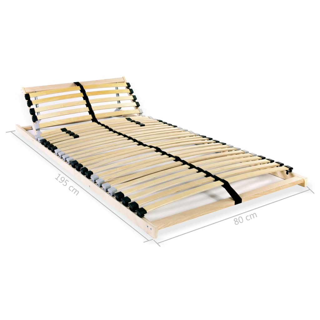 Sängyn sälepohjat 2 kpl 28 säleellä 7 vyöhykettä 80x200 cm - Sisustajankoti.fi