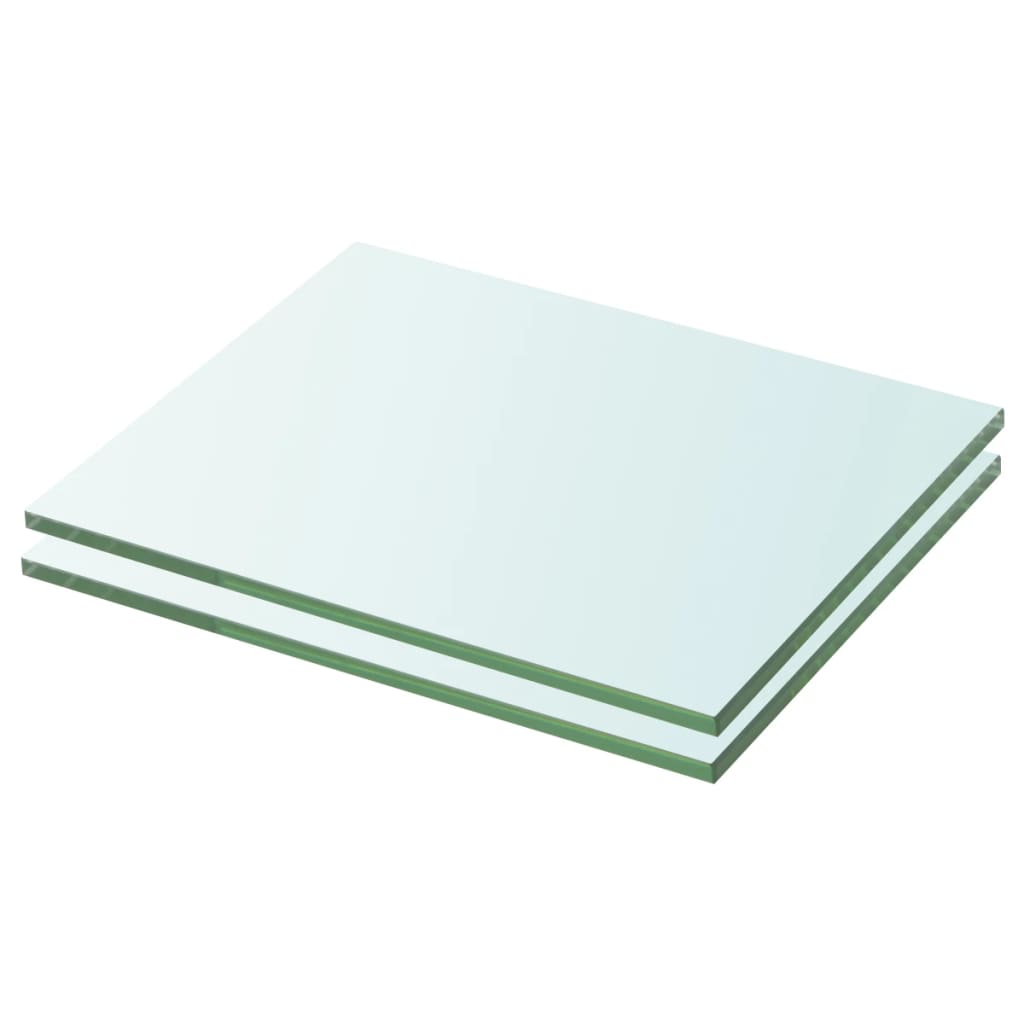 Hyllyt 2 kpl kirkas lasi 20x20 cm - Sisustajankoti.fi