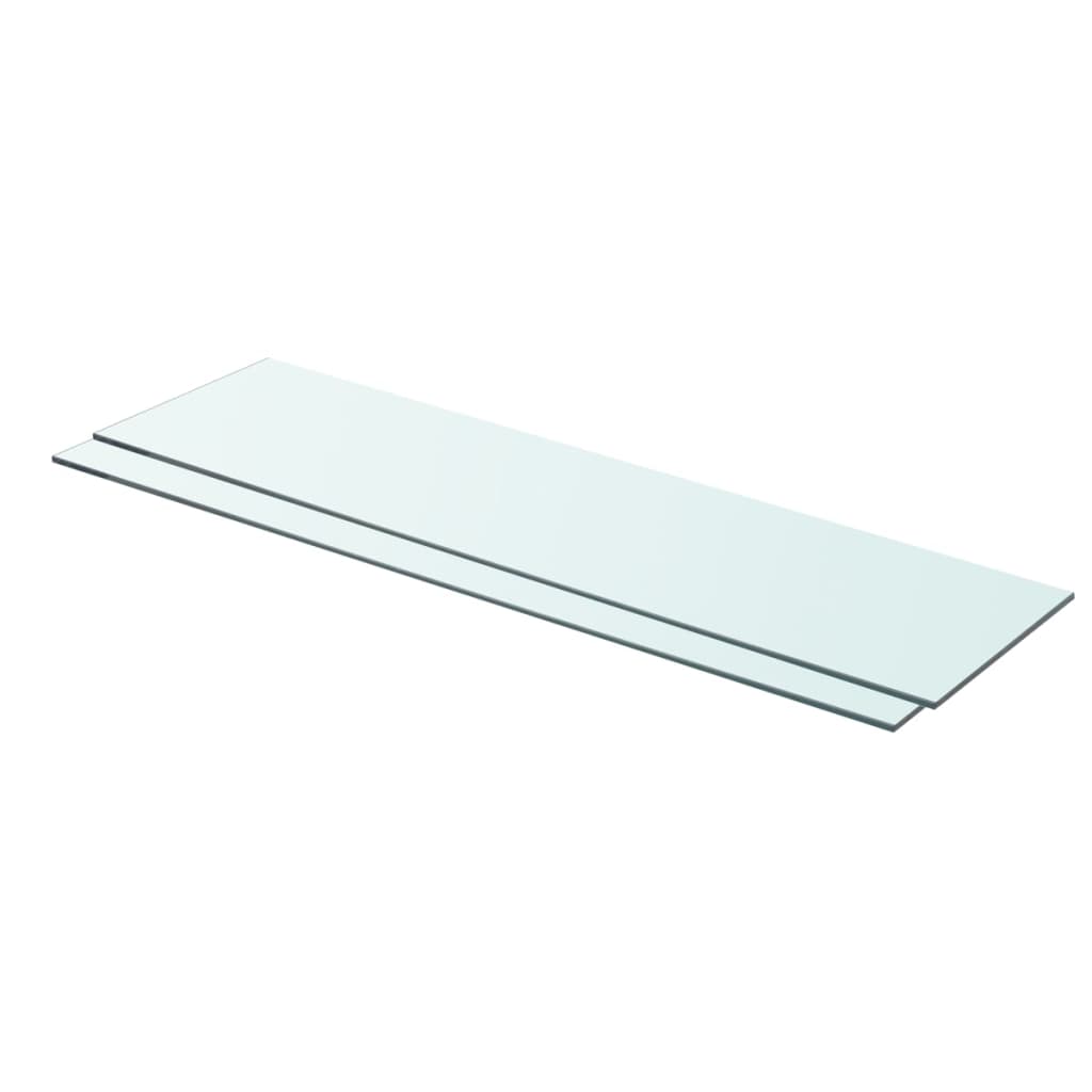 Hyllyt 2 kpl kirkas lasi 80x20 cm - Sisustajankoti.fi