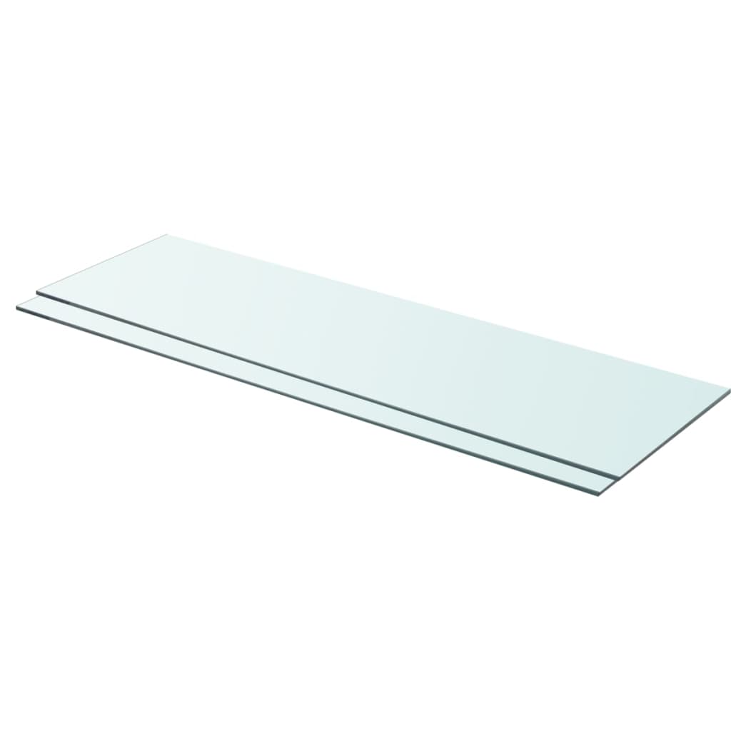 Hyllyt 2 kpl kirkas lasi 90x25 cm - Sisustajankoti.fi