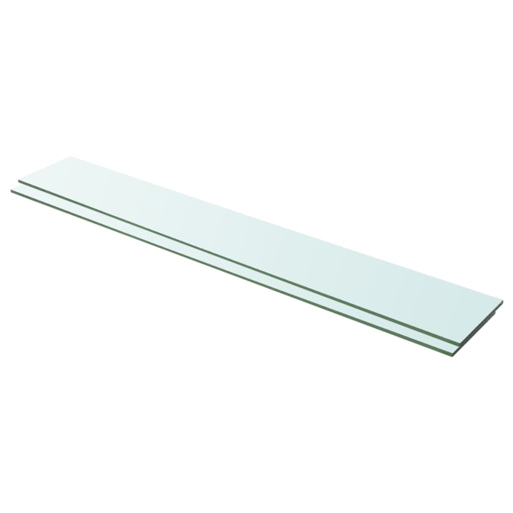 Hyllyt 2 kpl kirkas lasi 100x15 cm - Sisustajankoti.fi
