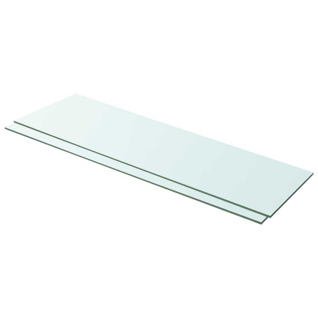 Hyllyt 2 kpl kirkas lasi 100x30 cm - Sisustajankoti.fi