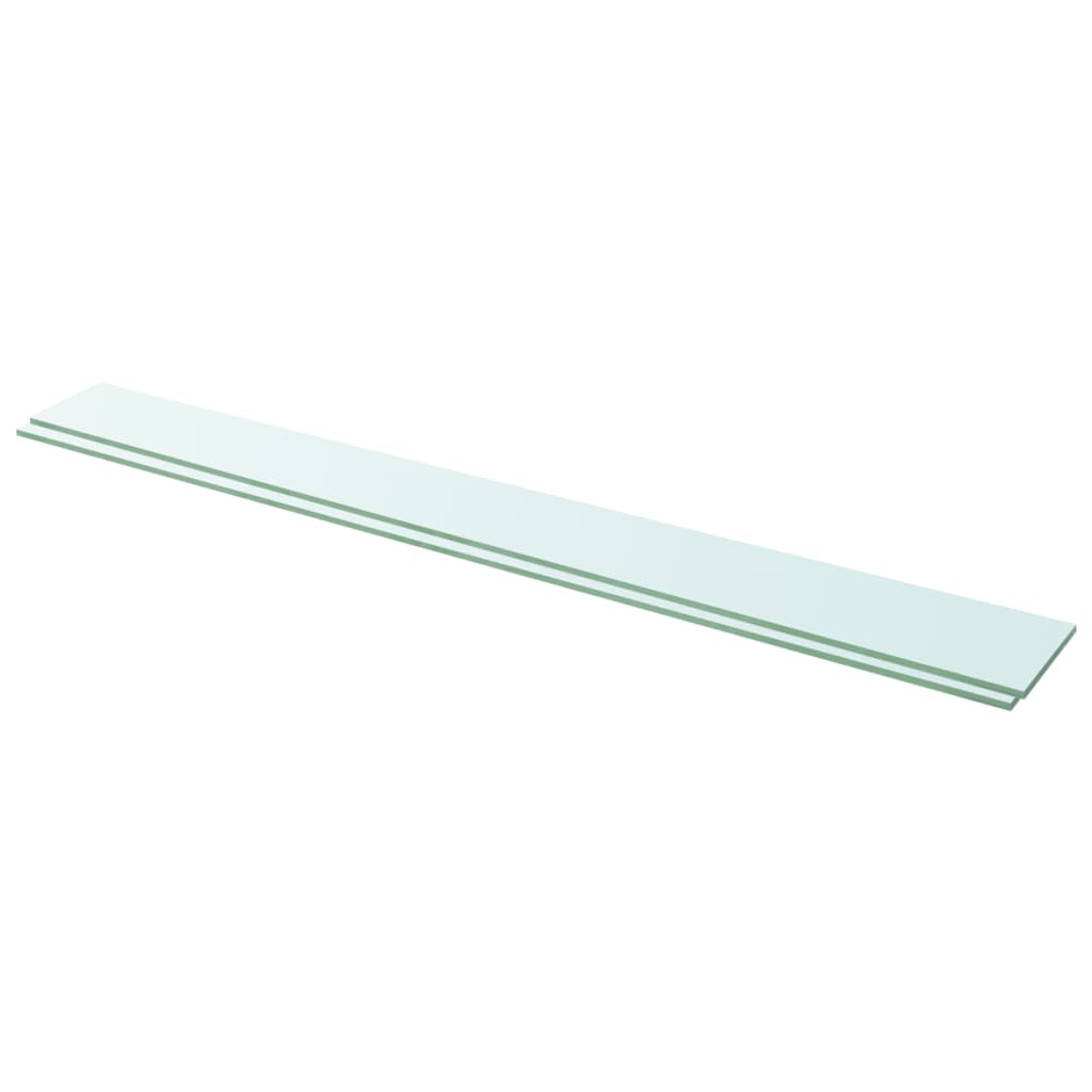 Hyllyt 2 kpl kirkas lasi 110x12 cm - Sisustajankoti.fi