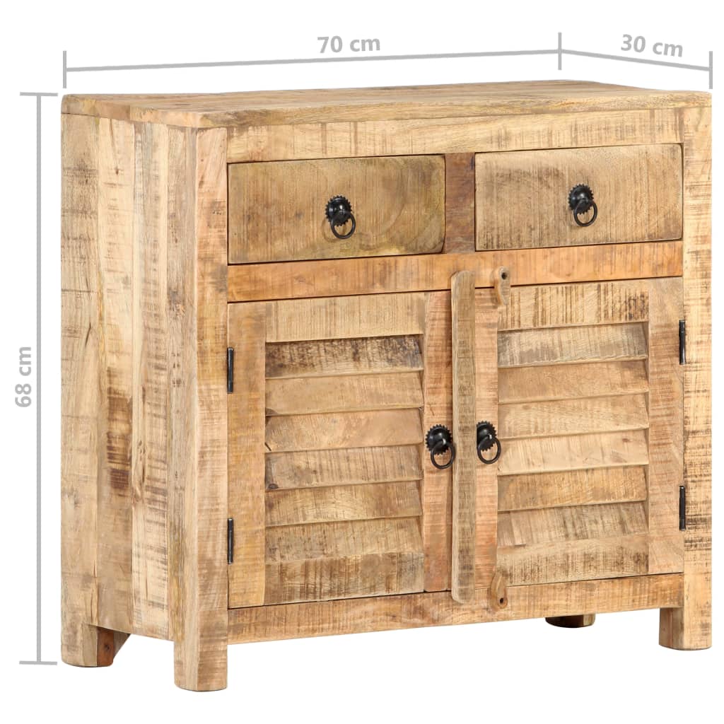 Sivupöytä 70x30x68 cm täysi mangopuu - Sisustajankoti.fi
