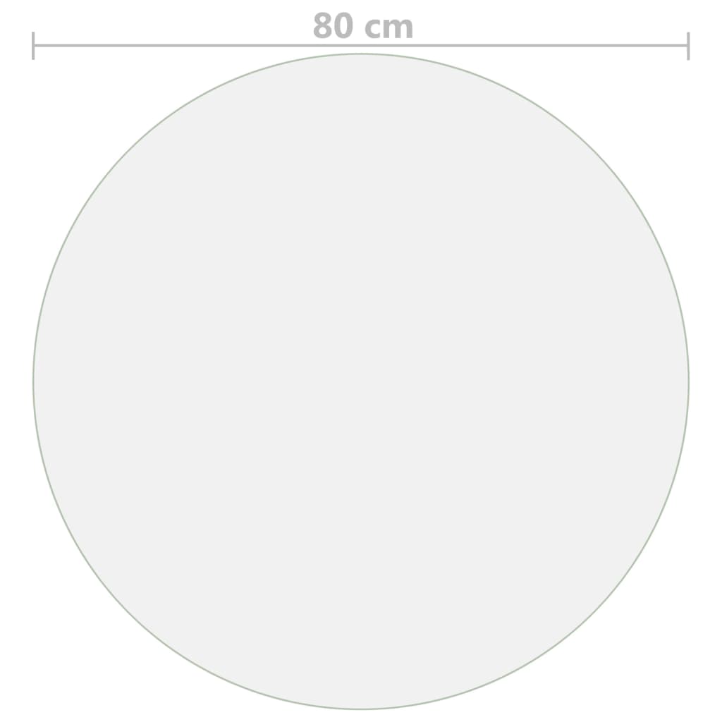 Pöytäsuoja matta Ø 80 cm 2 mm PVC - Sisustajankoti.fi