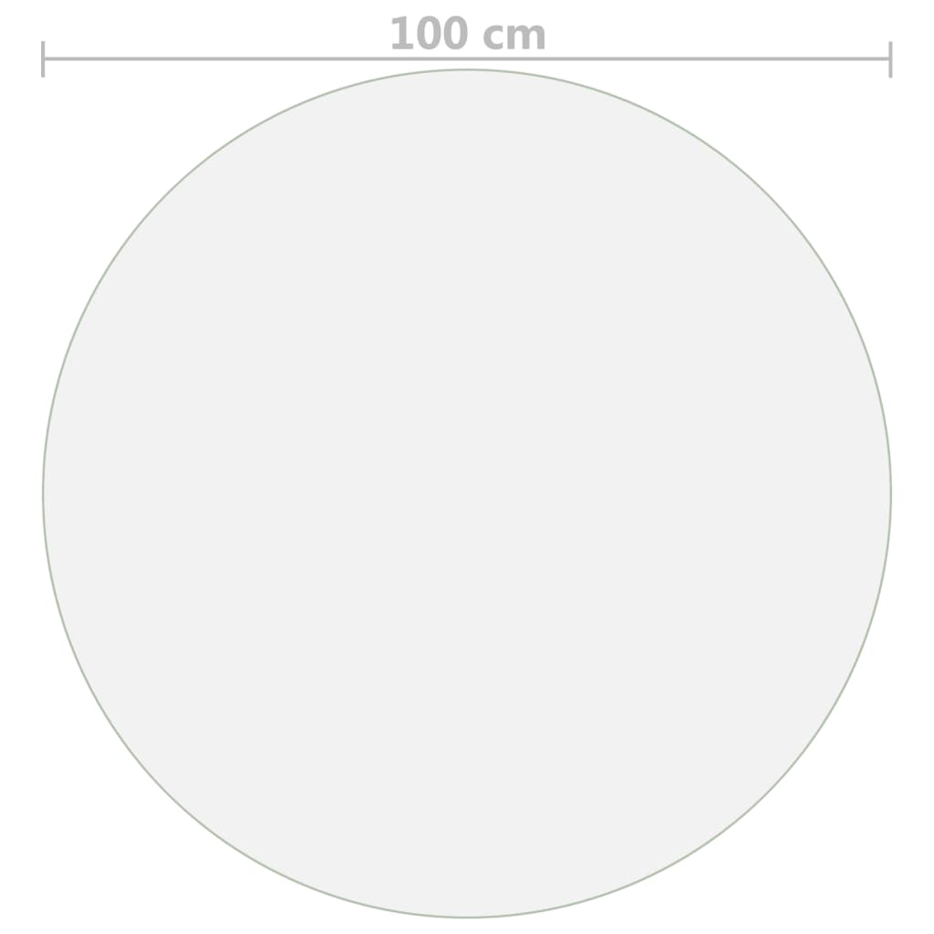 Pöytäsuoja matta Ø 100 cm 2 mm PVC - Sisustajankoti.fi