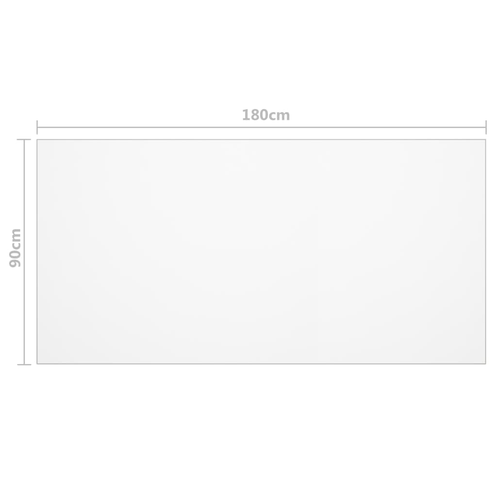Pöytäsuoja läpinäkyvä 180x90 cm 2 mm PVC - Sisustajankoti.fi