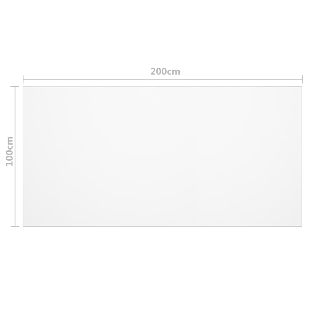 Pöytäsuoja matta 200x100 cm 2 mm PVC - Sisustajankoti.fi
