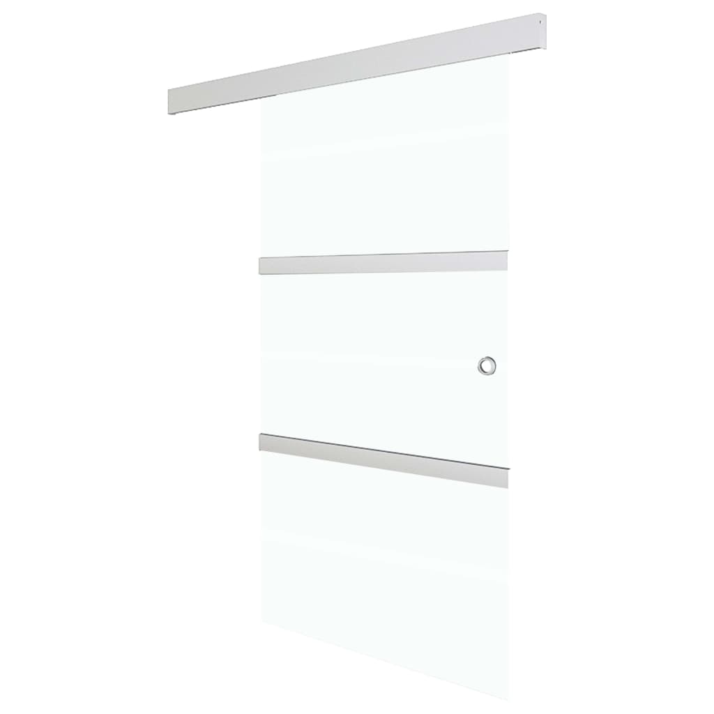 Liukuovi ESG-lasi ja alumiini 102,5x205 cm hopea - Sisustajankoti.fi