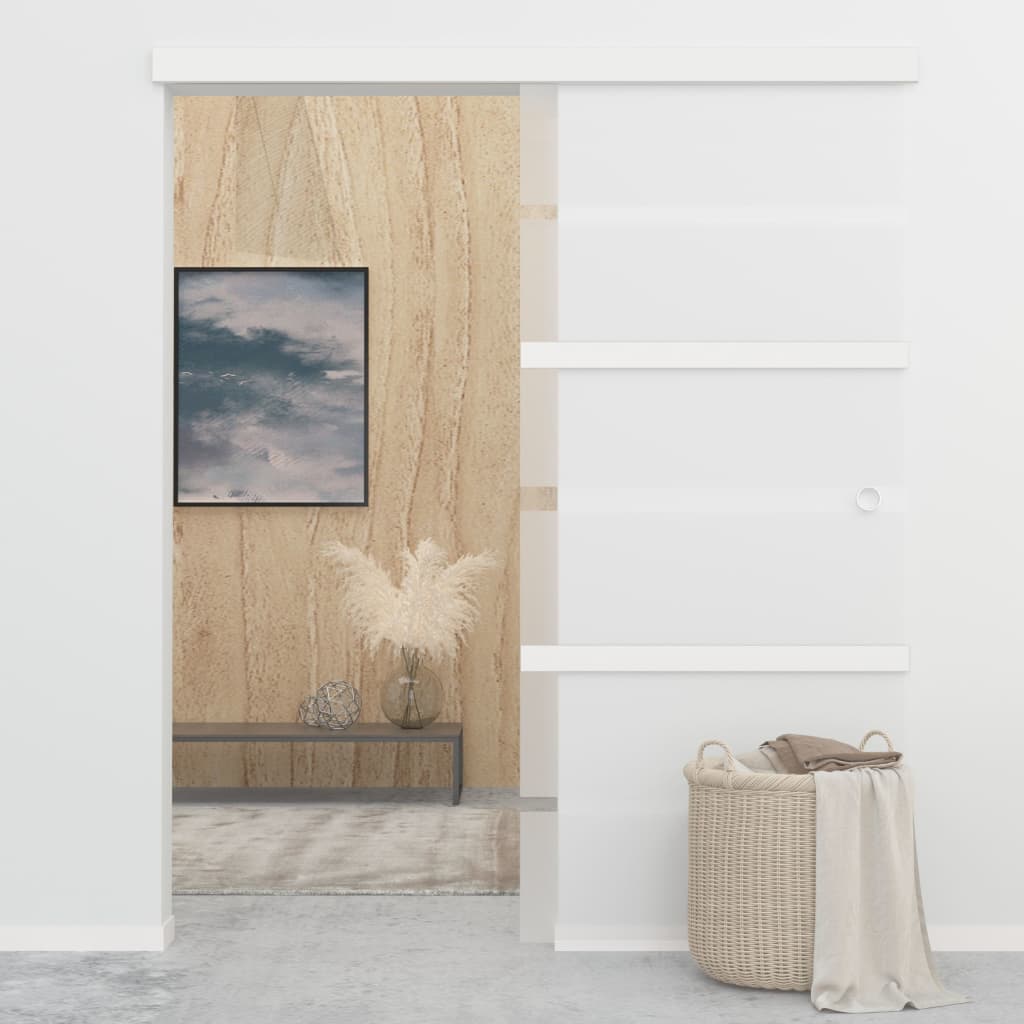 Liukuovi soft-stopeilla ESG-lasi ja alumiini 90x205 cm - Sisustajankoti.fi