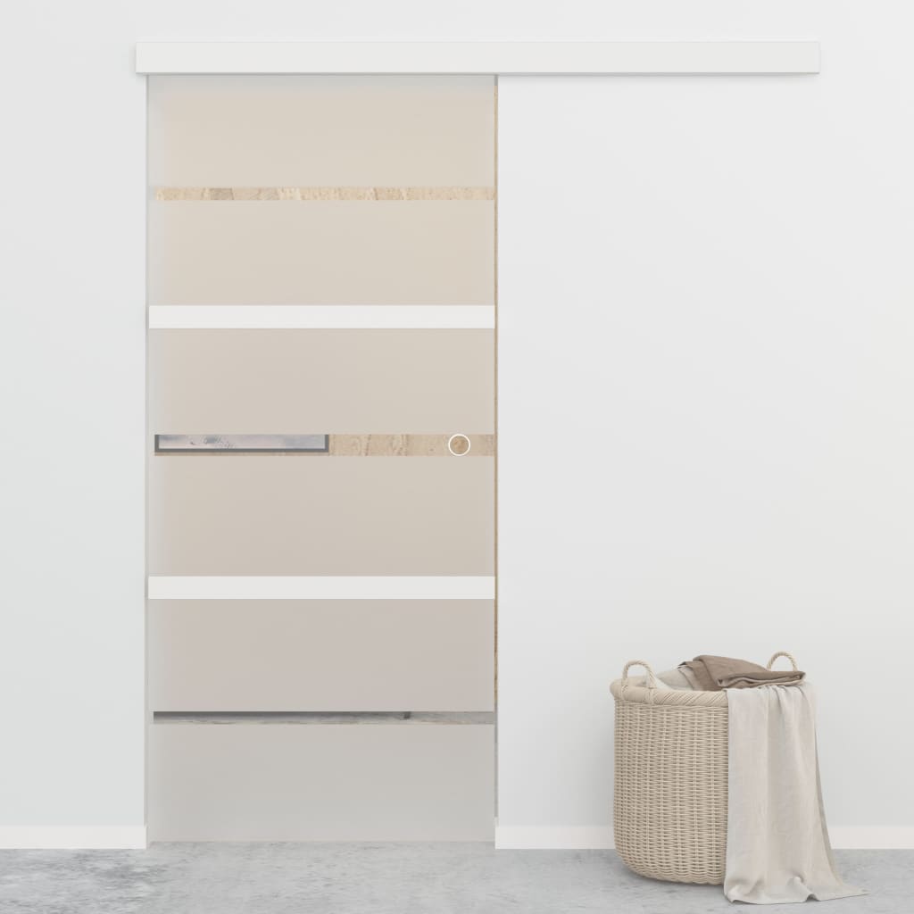 Liukuovi soft-stopeilla ESG-lasi ja alumiini 90x205 cm - Sisustajankoti.fi