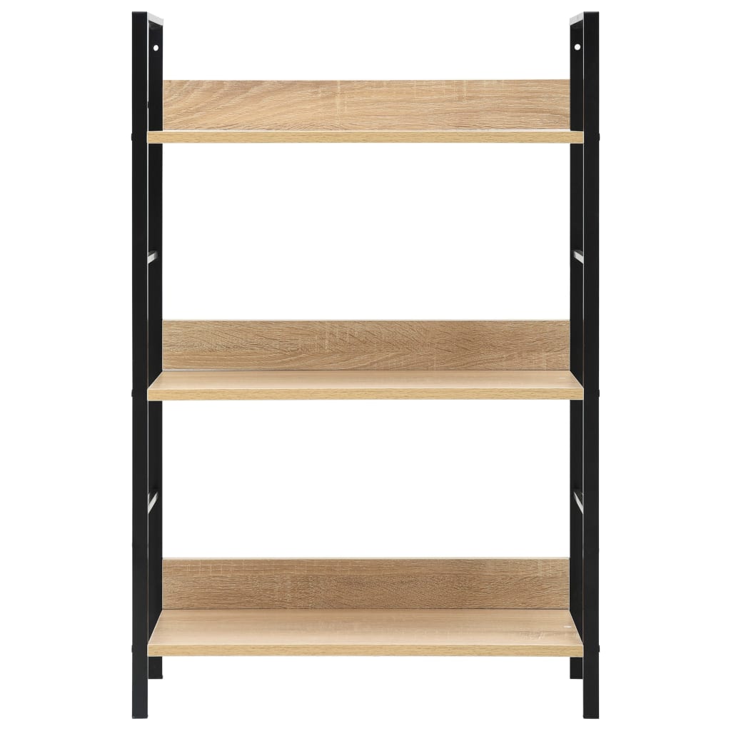 3-tasoinen kirjahylly tammi 60x27,6x90,5 cm - Sisustajankoti.fi