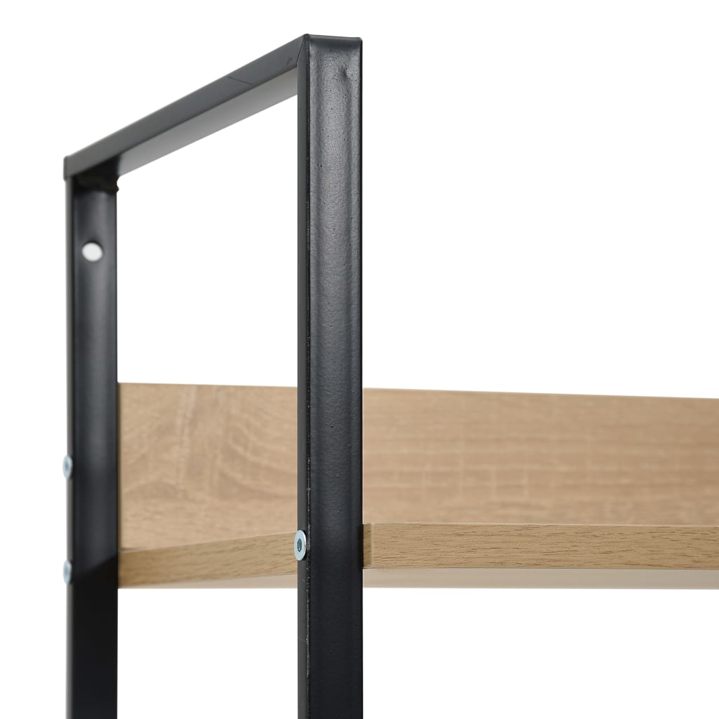 3-tasoinen kirjahylly tammi 60x27,6x90,5 cm - Sisustajankoti.fi