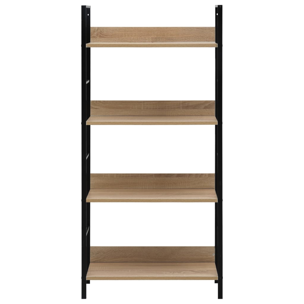 4-tasoinen kirjahylly tammi 60x27,6x124,5 cm - Sisustajankoti.fi