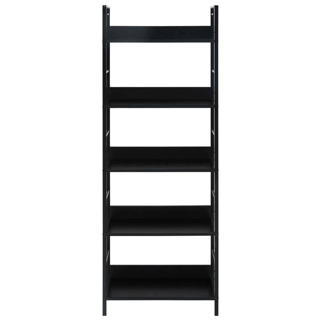 5-tasoinen kirjahylly musta 60x27,6x158,5 cm - Sisustajankoti.fi