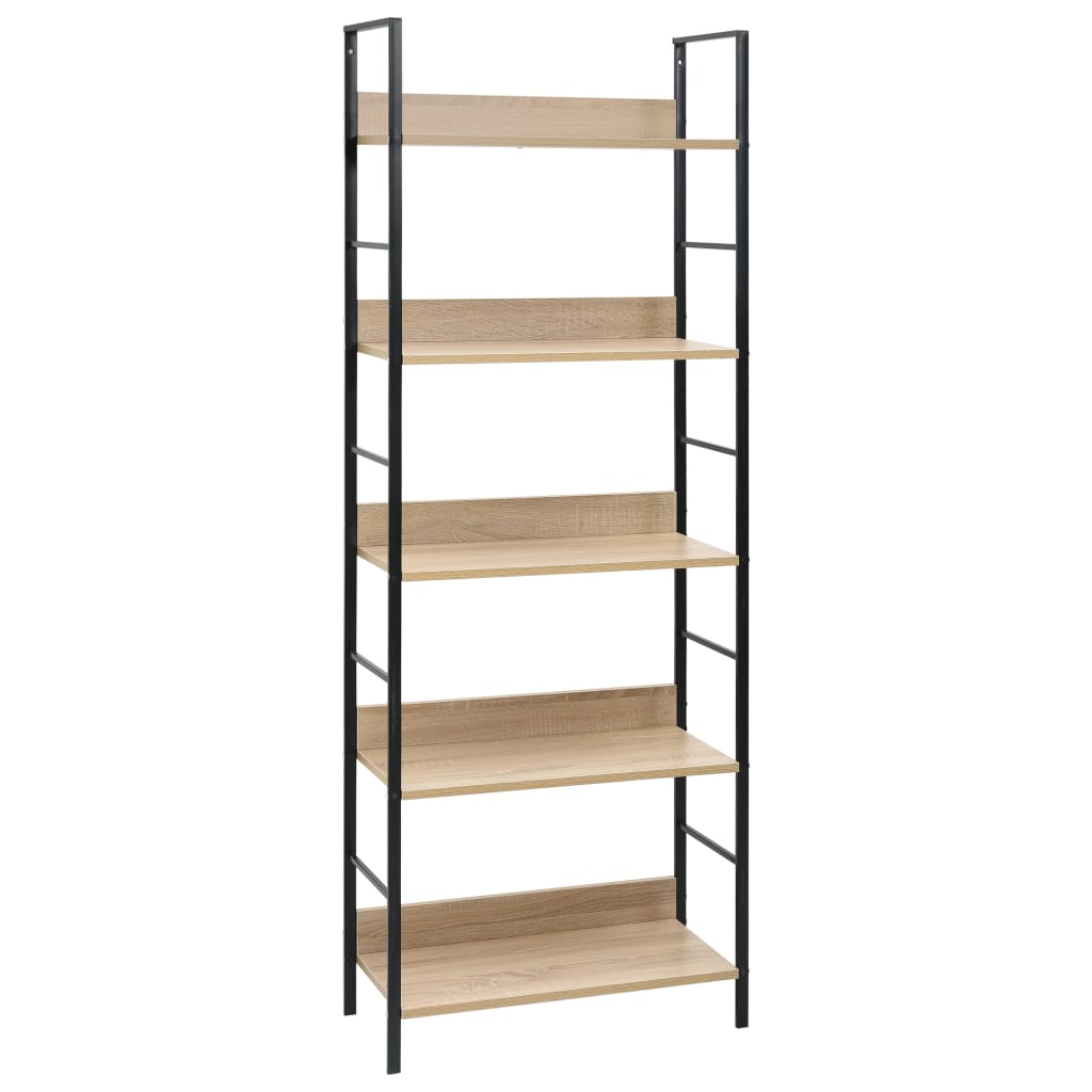 5-tasoinen kirjahylly tammi 60x27,6x158,5 cm - Sisustajankoti.fi