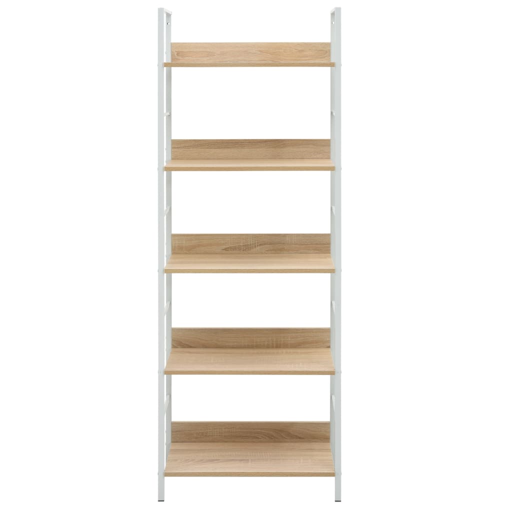 5-tasoinen kirjahylly tammi 60x27,6x158,5 cm - Sisustajankoti.fi