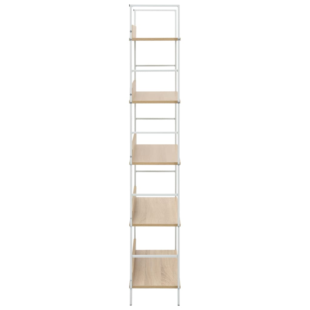 5-tasoinen kirjahylly tammi 60x27,6x158,5 cm - Sisustajankoti.fi