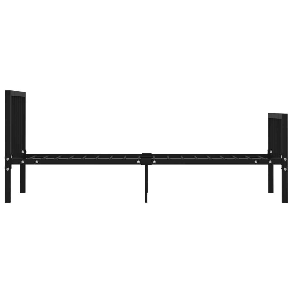 Sängynrunko musta metalli 90x200 cm - Sisustajankoti.fi