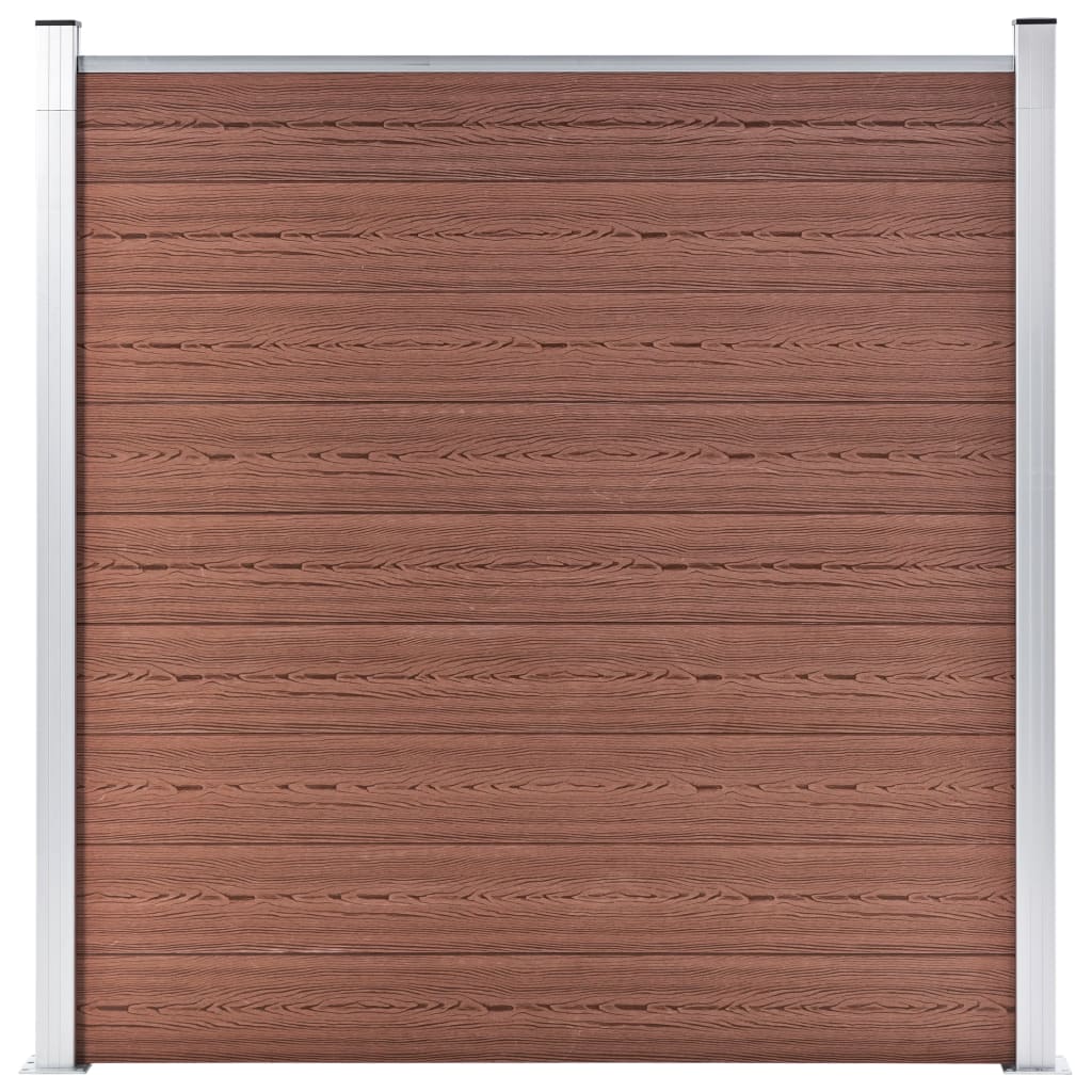 WPC aitasarja 3 neliöpaneelia + 1 vinopaneeli 619x186 cm ruskea - Sisustajankoti.fi