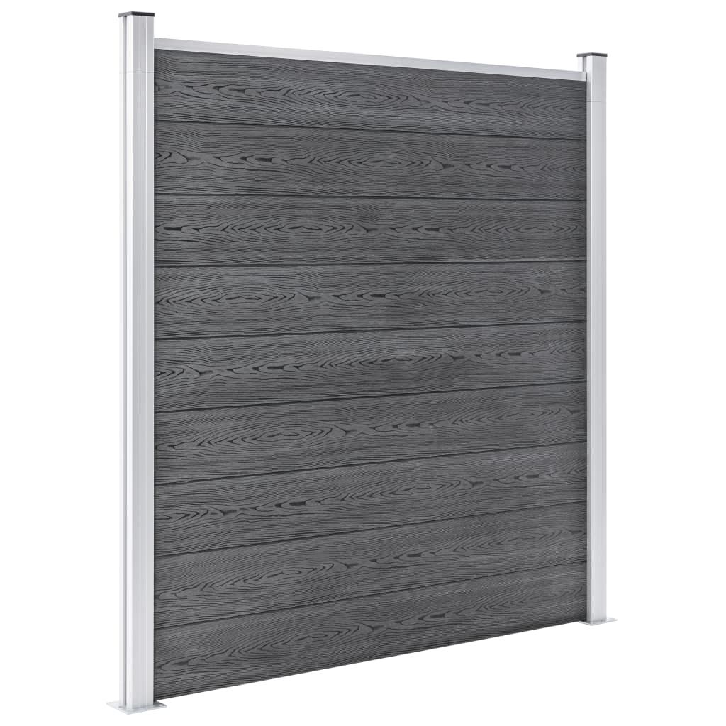 Aitasarja 10 paneelia + 1 vinopaneeli WPC 1830x186 cm harmaa - Sisustajankoti.fi