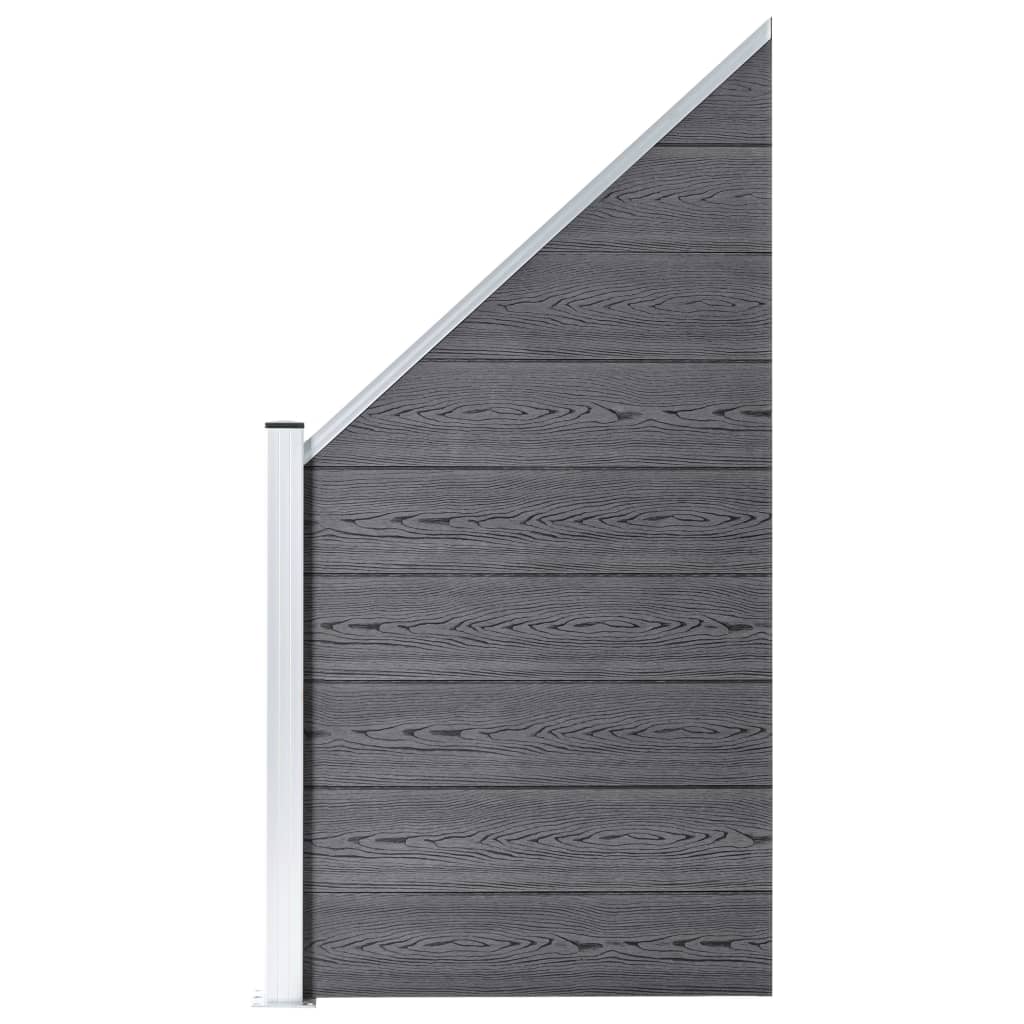 Aitasarja 10 paneelia + 1 vinopaneeli WPC 1830x186 cm harmaa - Sisustajankoti.fi