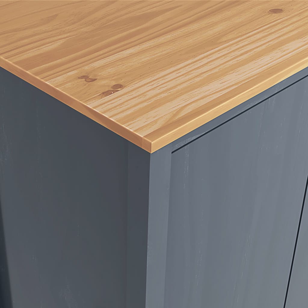 Kaksiovinen vaatekaappi Hill Range harmaa 89x50x170 cm mänty - Sisustajankoti.fi