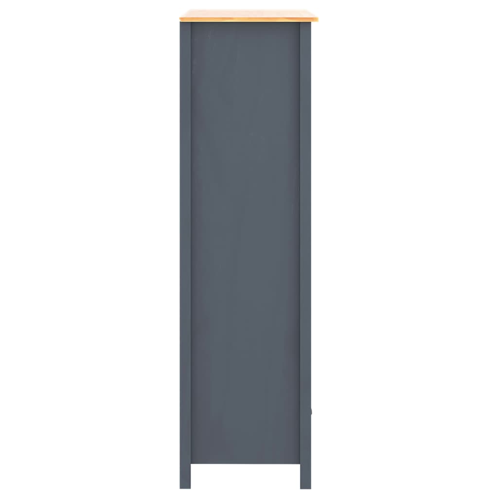 Kaksiovinen vaatekaappi Hill Range harmaa 89x50x170 cm mänty - Sisustajankoti.fi
