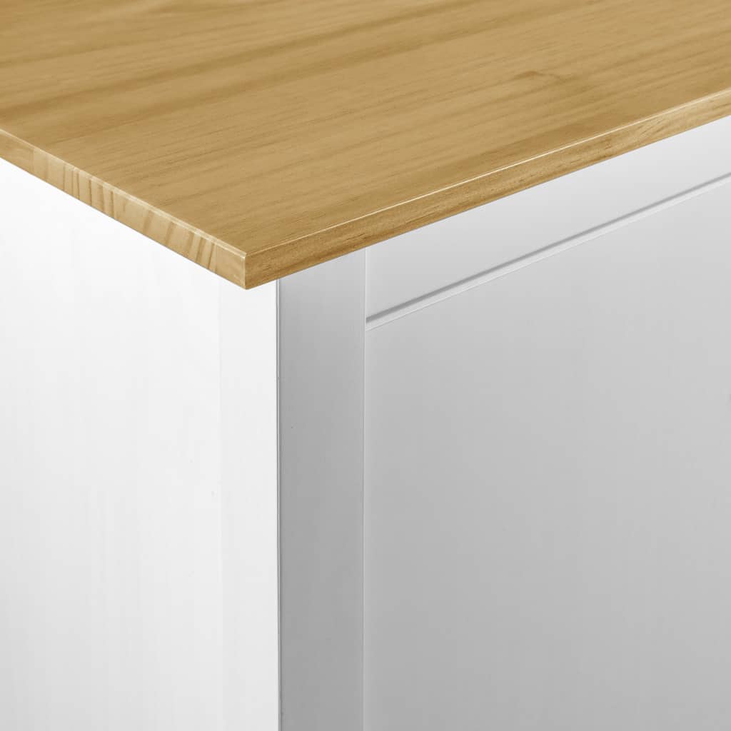 Kolmiovinen vaatekaappi Hill Range valk. 127x50x170 cm mänty - Sisustajankoti.fi