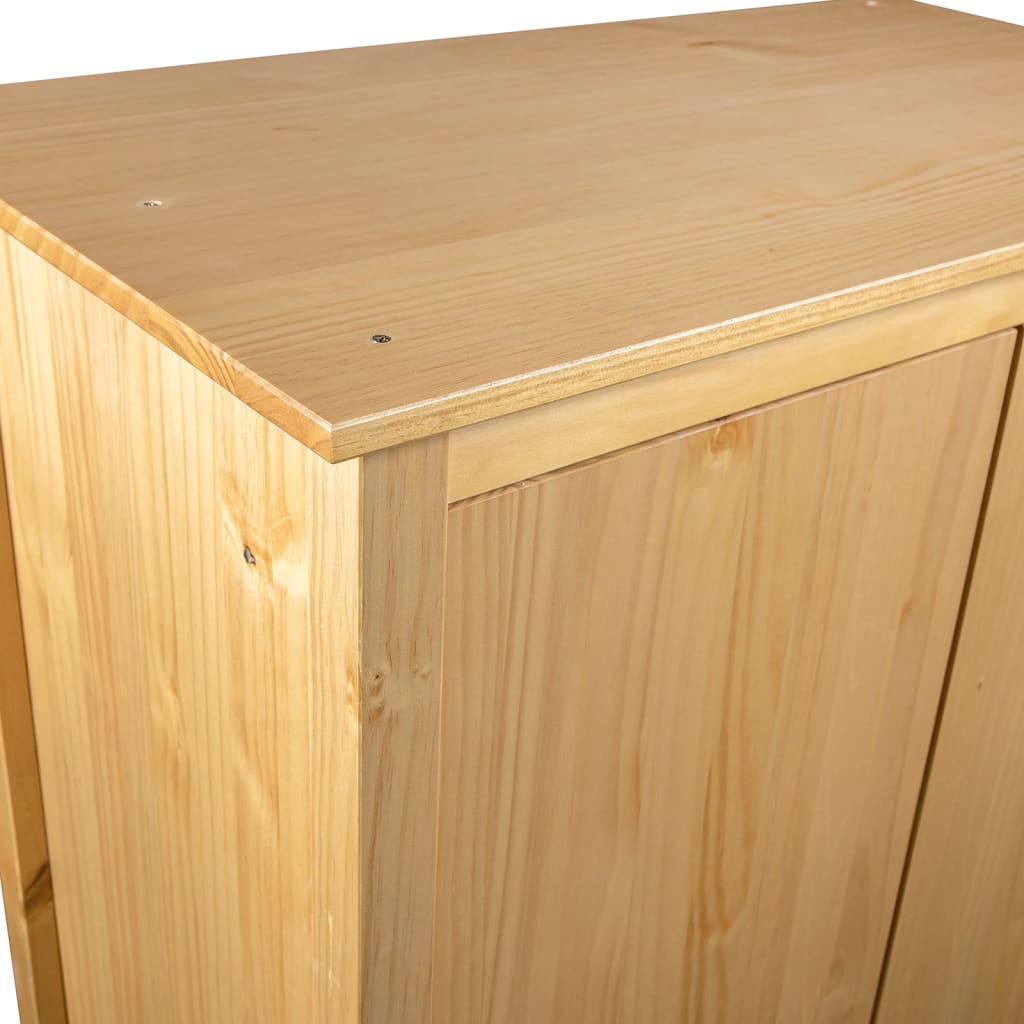 Kaksiovinen vaatekaappi Hill 99x45x137 cm mänty - Sisustajankoti.fi