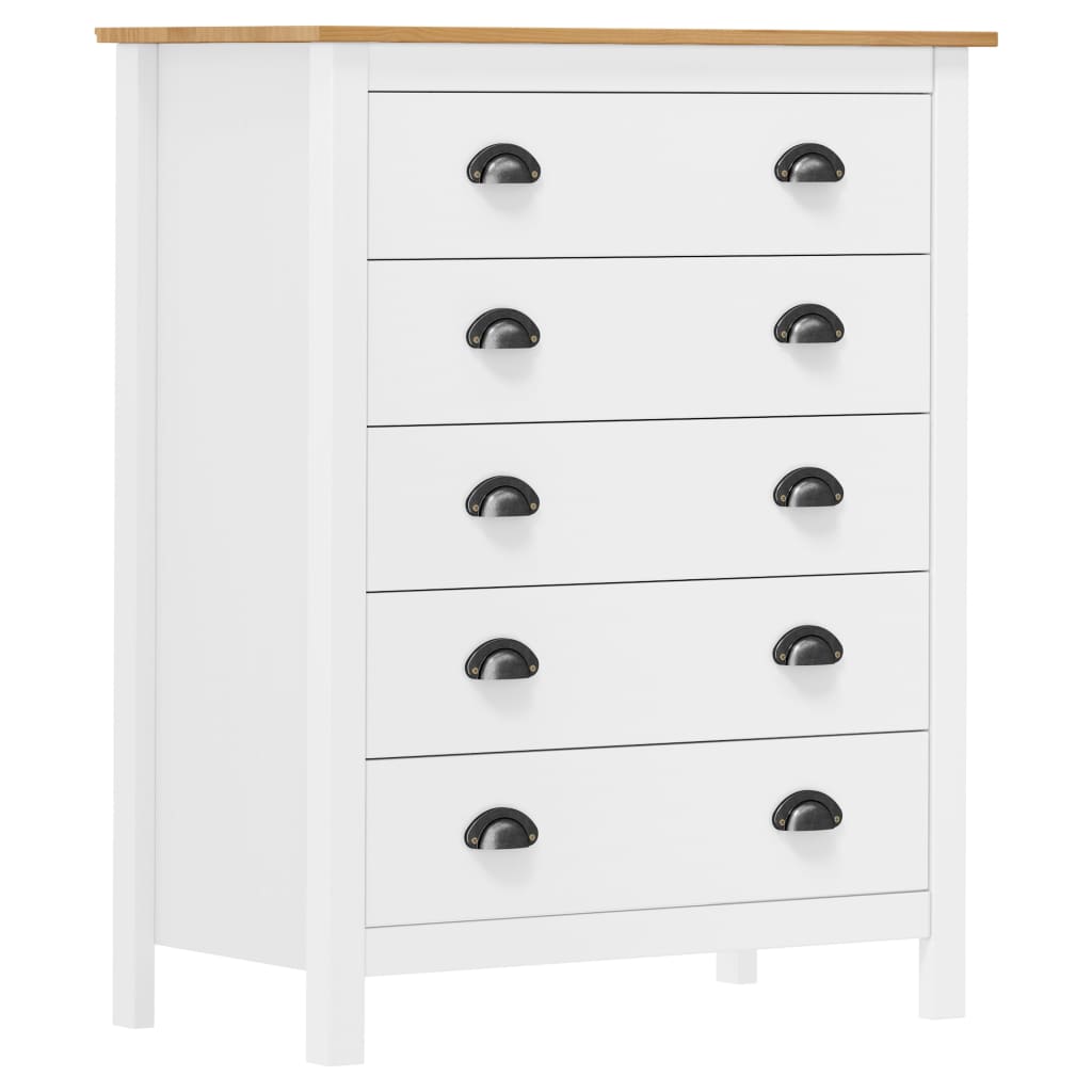 Lipasto Hill 5 laatikkoa 79x40x96,5 cm täysi mänty - Sisustajankoti.fi