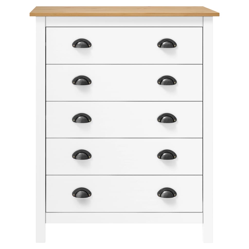 Lipasto Hill 5 laatikkoa 79x40x96,5 cm täysi mänty - Sisustajankoti.fi
